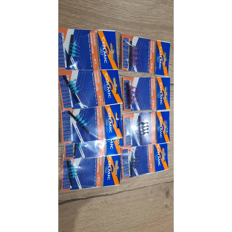 LOT  9 PAQUETS Connecteurs dacron COLMIC