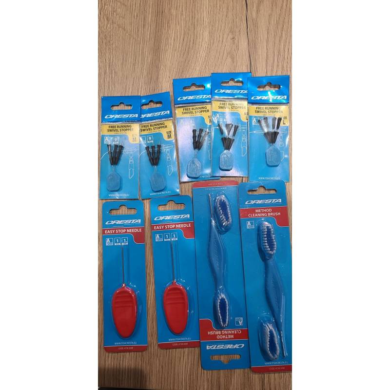 LOT CRESTA DIVERS BROSSE + AIGUILLE + SWIWEL